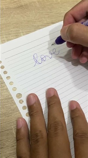 Fake (hack) hand lettering "love"