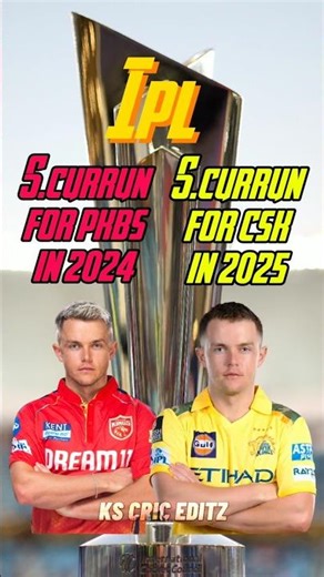 PBKS Curran vs CSK Curran 🔥 Night & Day Difference! #ipl #cricket #pkbs #csk #samcurran