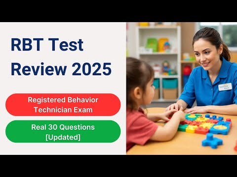 RBT Test Review 2025 - Registered Behavior Technician Exam Study Guide 30 Questions