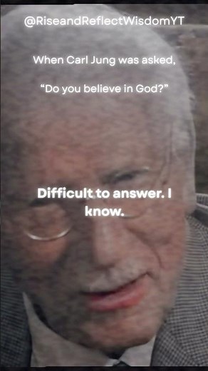 Carl Jung on God: His Famous “I Know” Response ✨🧠 #shorts #motivation