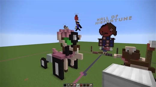 男女对决 2v2建筑交换赛 - Grian