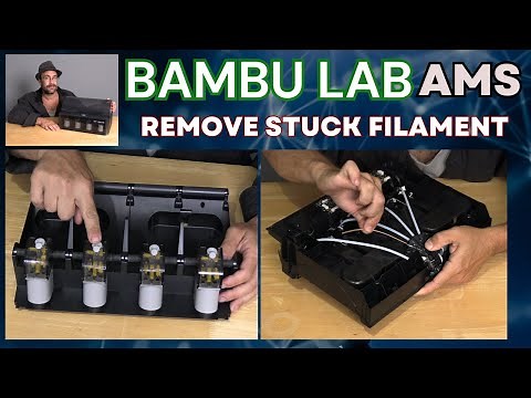 How to remove Stuck Filament broken off in the Bambu Lab AMS