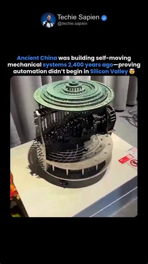 Techie Sapien - AI | Robotics | Next-gen Tech on Instagram: "Ancient China Built Machines 2,400 Years Ago That Feel Like AI 🤯⚙️ 2,400 Years Before AI, Ancient China Engineered Mechanical Machines That Shaped Automation 🤖🏯 Ancient China developed some of the world’s earliest mechanical and automation concepts more than 2,400 years ago—long before modern robotics, computers, or AI existed. Guided by Mohist philosophy and engineers like Mozi, early Chinese innovators designed complex mechanical