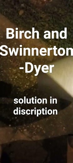 Birch and Swinnerton-Dyer #gravitycircle #maths