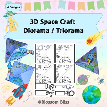 3D Space Craft  Diorama / Triorama