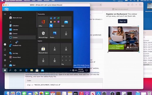 【双语字幕】使用QEMU虚拟机在M1 Mac上运行Windows