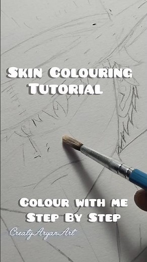 Skin Colouring Tutorial✨ #art #drawing #tutorial #skin #colors