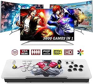 3D Arcade Game Console - 5000 Games Installed, Search Games, Support 44 3D Games, 1280x720P, Favorite List, 4 Players Online Game, 2 Player Game Controls ,Rocker Retro