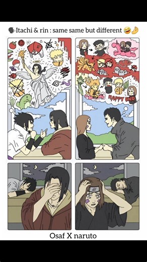 🗣Itachi & rin : Same same but different 🤣🤌