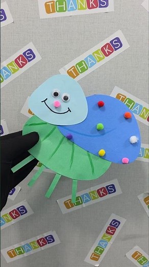 paper honey bee | Cute paper honey bee craft short video for kids #bee #honeybee #shorts #art #yt