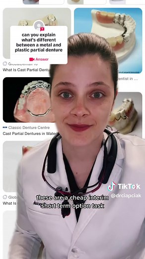 Understanding Partial Dentures: Interim Partial vs. Cast Metal Partial