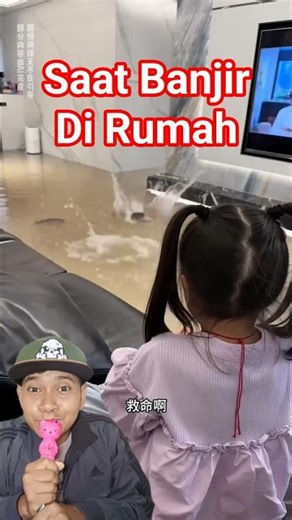 Ketika Rumah Banjir Ada Ikan Masuk !!! #shorts