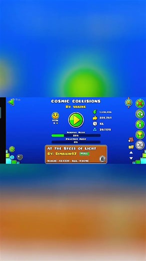 Cosmic collisions 100% geometry dash #geometrydashchallenge #geometrydashlevel