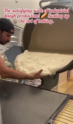 Industrial Dough Handling: Large-Scale Bakery Production Process