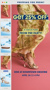 Grab your besties and prep for prom at your participating DSW store. Enjoy giveaways, exclusive in-store savings, and more! | DSW Designer Shoe Warehouse