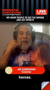 When we tell these stories of #wrongfulconvictions, we want you to see the wrong in the world and act upon it. To us, that makes you heroic. Thank you for listening every week, and choosing to be a part of the change we need. Listen to Joe Giarratano's story on the latest episode of Wrongful Conviction with Lauren Bright Pacheco. | Wrongful Conviction | Facebook