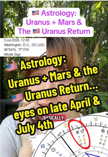 Some thoughts on this Uranus and Mars square and how it lands with the 🇺🇸 astrology of our Uranus Return… #ushistory #astrologytiktok #uranus #mars #gemini