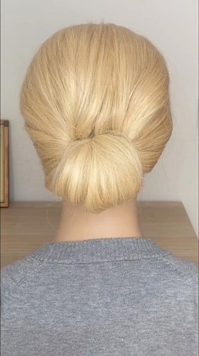 Fast and perfect chignon! #hairstyle #easyhairstyle #easychignon #tutorial