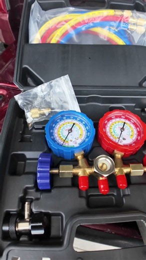 VEVOR 3-Way AC Manifold Gauge Set #VEVOR #ACGaugeSet #ManifoldGauge #HVACTools #AutomotiveTools