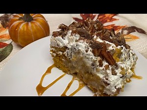 Pumpkin Poke Cake