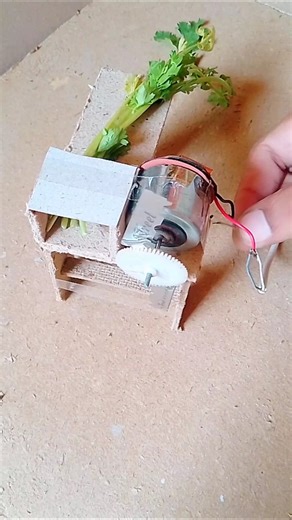 Making a grass cutting machine for animals using a DC motor