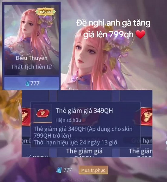 nhận đc 400qh bạn sẽ mua skin j ?? #lienquanmobile #lienquan #aov #xuhuong