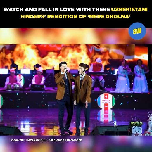 Check out this rendition of “Mere Dholna” by these amazing Uzbekistani Singers We fell in love with 😍🥰🎶 Kartik Aaryan KiaraAdvani Shreya Ghoshal Arijit Singh #Tabu #RajpalYadav #BhushanKumar #MuradKhetani #AnjumKhetani #KrishanKumar #AneesBazmee #ManuAnand Aakash Kaushik Farhad Samji Sameer Anjaan Pritam Amitabh Bhattacharya #NirajKothari T-Series Films Mukesh Chhabra Casting Co. #ShivChanana Cine1 Studios #AAFilms ScoopWhoop | T-Series
