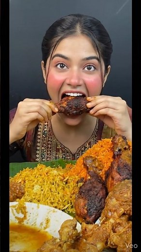 ASMR Chicken Biryani Eating 🍗 Loud Chewing Sounds | Super Satisfying & Relaxing Mukbang #asmreating