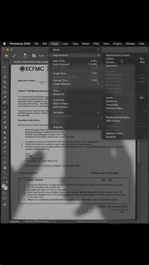 How to remove shadow from any documents in Adobe Photoshop