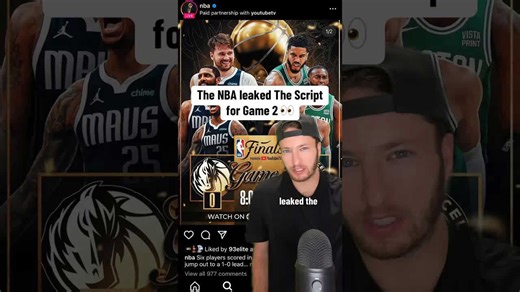 The NBA Leaked the Script for Game 2…