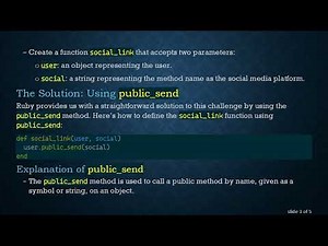 How to Create a Dynamic Ruby Function to Call Methods with Strings social_link(user, social)