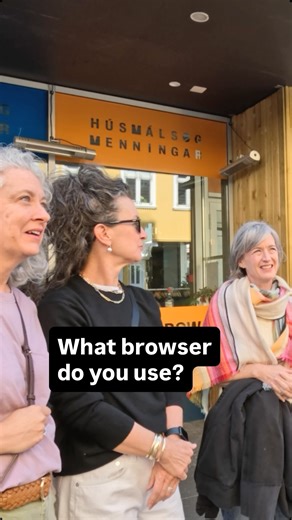 Vivaldi Browser on Instagram: "What web browser do you use? The season finale of our newest YouTube series ends in Reykjavik, where we chat to people on the street about Big Tech, Privacy and browsers. 🚗🇮🇸"