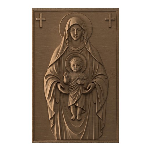 Madonna and Child – STL File for CNC Wood Carving Relief & 3D Printing - Etsy UK