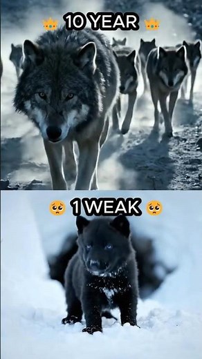 0 Days vs 10 Years: WOLF EVOLUTION #wolf #animals #wolfpack #evolution #documentary #alpha