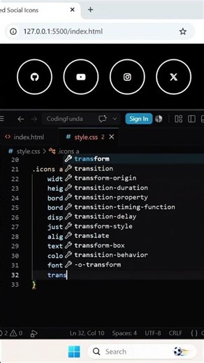 Animated Social Icons | HTML and CSS