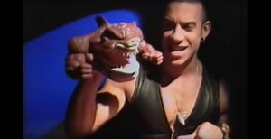 Vin Diesel selling Toy Street Sharks in 1994 !