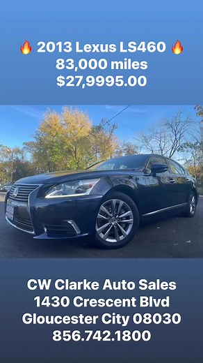 🔥Check Out This Gorgeous 2013 Lexus LX460 with the Peanut Butter Interior at CW CLARKE🔥 🔵83,000 Miles 🔵 $27,995.00 ✅Se Habla Espanol ✅No Credit ✅ITIN / No Social ✅Uber/Lyft ✅BK / Divorce / Repossession ✅ID Card ✅Self Employed 🚗1430 Crescent Blvd, Gloucester City NJ 08030 💻 www.CWClarke.com 📱 856.742.1800 | C.W. Clarke Auto Centers