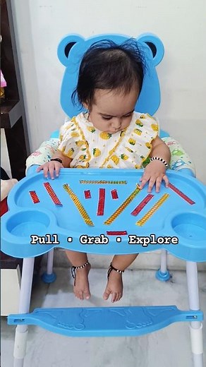 8 Month Baby Activity | Pull, Grab & Explore 👶✨ #Shorts