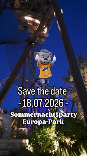 🎢 SOMMERNACHTSPARTY AM 18. JULI 2026 | 15 Stunden Europa-Park! 🌙 Die ultimative Sommernacht steht bevor! Laut Europa-Park App findet am 18. Juli 2026 das Event des Sommers statt: 🕘 15 Stunden Non-Stop Action: 9:00 Uhr morgens bis Mitternacht! •Achterbahn-Feeling bei Tag und Nacht •Spektakuläre Shows in den Abendstunden •Besondere Illuminationen und Partystimmung 🏡 Dein perfektes Zuhause für die Party-Nacht: Pension Yvonne Superior Hinter den Gärten 14 in Rust Nur 8 Gehminuten zum Europa-Park