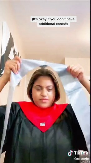 TRIO Tip: How to put on your graduation cap, gown, and stoles! #trio #triograd #trioworks #classof2020 #collegegrad #nscc