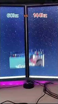 GAMING MONITOR Hz/Fps EXPLAINED!!🤯🔥💯 60Hz Vs 144Hz!! #144Hz #Fps #Pcbuild #Tech #shorts