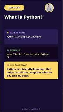 What is Python? 🐍 | Python Tutorial for Beginners #python #shorts