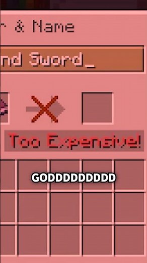 How to Prevent" Too Expensive" in Minecraft!