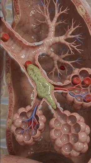 How One Mucus Plug Can Collapse Part of a Lung | 3D Animation