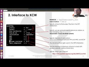 QE tutorial 2022 - Hands-on: Spectral properties of finite and extended systems using the KCW code
