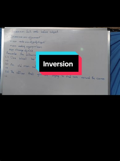 Understanding Inversion in English Grammar: A Complete Guide