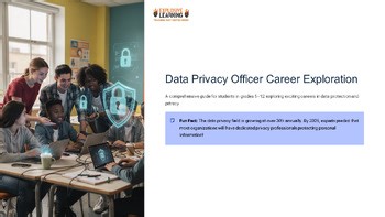 Data Privacy Officer Career Exploration 101 Grades 4-12 PPTX Slides Job Skills