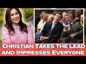 Queen Mary and King Frederik are full of pride as Crown Prince Christian takes the initiative