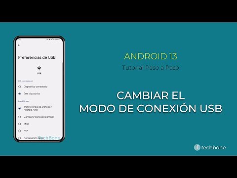 Cambiar el Modo de Conexión USB [Android 13]