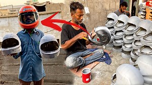 3.2M views · 35K reactions | How to Make Motorbike Helmet || Interesting Process || complete video | Mechanical Skills | Facebook